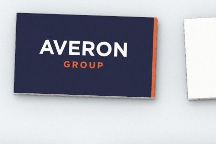 Averon Group business card.