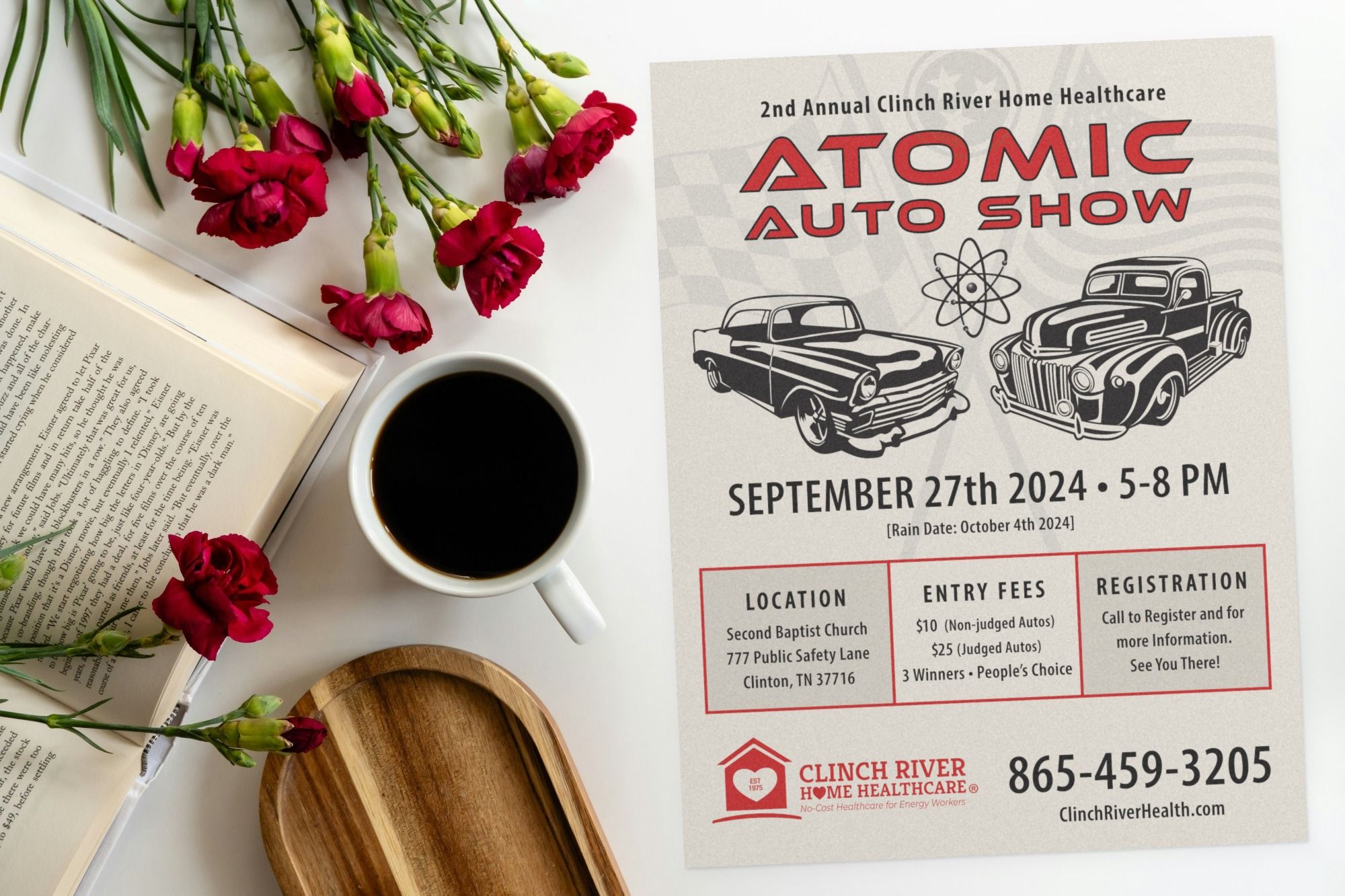 Atomic Auto Show flyer.